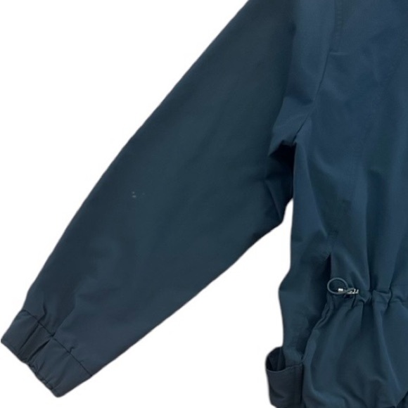 Zip-Up Hooded Woman’s Front Zip Lightweight Windbreaker Jacket,Navy Blue, Size M - Picture 9 of 13